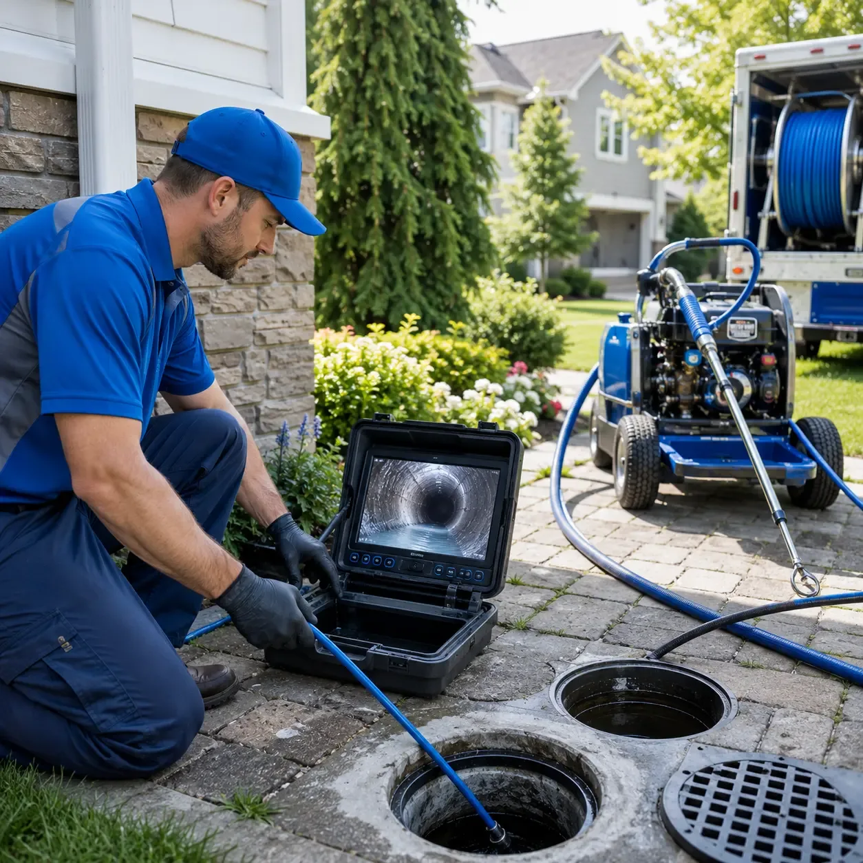 Outdoor drain cleaning professionals serving Sweet Valley, PA
