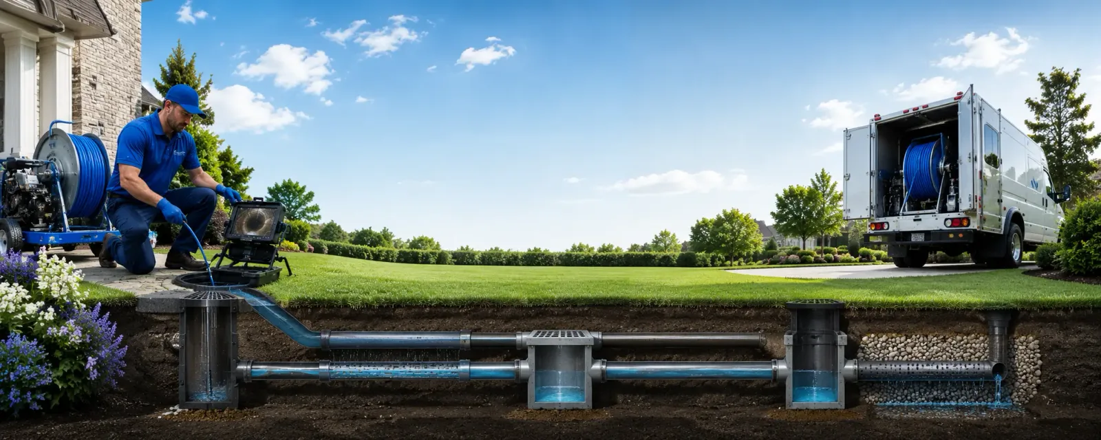 Outdoor drain cleaning information for Sweet Valley, PA